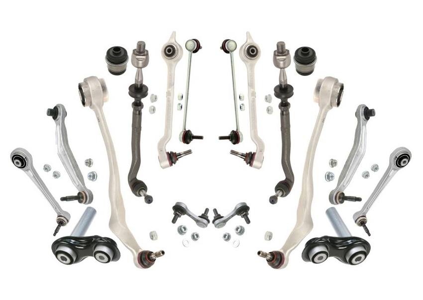 BMW Suspension Control Arm Kit - Front and Rear (18 Pieces) 33551095532 - Lemfoerder 3084430KIT